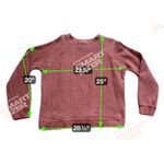 Parachute Waffle Lounge Crewneck Top Women's Blouse Top Shirt Clay Red Brown Size L Photo 4