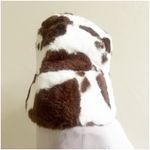 Faux Fur Cow Print Bucket Hat Brown NWOT Boutique Western Coastal Cowgirl Photo 1