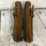 Minnetonka Moccasins Thunderbird Boat Moc Brown beaded size 8.5 Photo 10