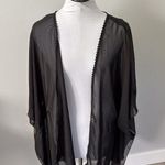 Rue 21 Rue Plus Size Black Sheer Shawl Cardigan Photo 0