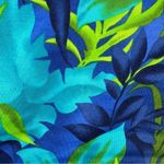 Jantzen  Blue Floral Tropical Wrap Skirt Swim Cover Up Stretch Tie Beach Vacation Photo 2