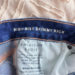 American Eagle Outfitters High Rise Skinny Kick Denim Jeans Blue Sz 4 Photo 8