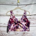 Torrid Active NWT Sz 2 Purple & Pink Floral Print Light Support Yoga Sports Bra Photo 1