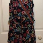 Black floral print romper Black Size M Photo 3