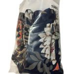 HYFVE Dress Womens Medium Blue Backless Tropical Fit Flare Strappy Open Back Photo 13