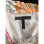 BCBGMAXAZRIA VTG Y2K Silk Floral Sleeveless Blouse Empire Waist Ruffles Size XS Photo 3