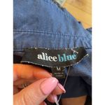 Alice Blue  navy and white ruffle western style button down shirt‎ women's size M Photo 2