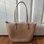Kate Spade  Joeley Glitter Tote Bag Large Rose Gold Photo 3