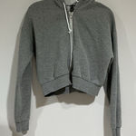 Forever 21 Woman’s  Large Gray Cropped Hoodie Photo 0