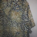 White Stag WS 2X Gold Black Olive Leopard Spotted Top Plus Photo 1