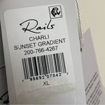 Rails Shirt Charli Sunset Gradient Button Down Linen Rayon Rainbow Ombré Sherbet Photo 12