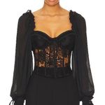 For Love & Lemons Sade Top Black Photo 1