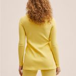 Mango Ribbed Knit Cardigan Size Medium New aw tags Photo 4