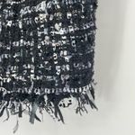 ZARA ZXQB Womens Tweed Style Sleeveless Tapestery Sparkle Crop Top Zip Back Large Photo 9