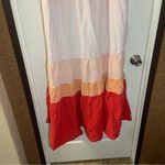 Ava & Viv  Pink/Orange Tired Sleeveless Maxi Dress size 0X Photo 4