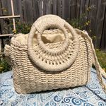 NEW Straw Purse bag Tan Photo 0