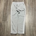 Adidas Gray 3-Stripes Jogger Pants – Drawstring Sweatpants | Athletic Casual. Photo 6