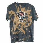NC State Wolfpack Custom One Of A Kind Reverse Dyed Graphic Tee SZ M Size M Photo 0