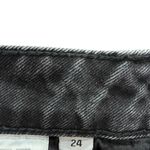 Vervet  Distressed Cropped Jeans Black Cotton Cut Raw Hem Size 24 Photo 5