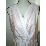 New Womens NWT $269 Taylor Dress 8 Pale Pink Beige Tiered Chest Blush Soft Silky Photo 2