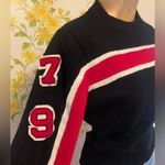 Vintage Dallas knitting co. college sweater size 34 Black Photo 1