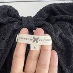 Nightcap Clothing Dress Womens Small Black Lace Tiered Maxi Cutout Bow Strapless Photo 6