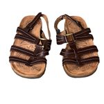 Naturalizer  “Every” Brown Strappy Comfort Sandals Women’s 7.5M | Leather Sling Photo 2
