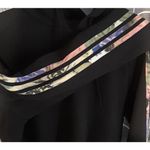 Adidas  Black Sport Sweatshirt‎ Multicolor Accent striped sleeves Size Small Photo 4