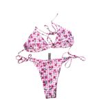 Cherry Print Pink Bikini Set Size L Photo 1