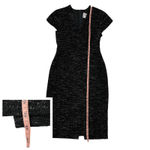 LK Bennett L.K. Bennett Dr Joyce Tweed Sheath Dress - Black/Cream - US 4 Photo 3