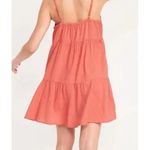 Old Navy  Dress Set/2 XL Tier Layer Mini Swing‎ Dress Coral/Black Eyelet Trendy # Photo 1