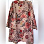 Solitaire  | Mauve Floral Open Front Sweater Jacket Photo 5