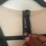 Torrid Women's Ivory & Black Striped Kimono Cape One Size Photo 4