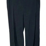 Athleta Black Cropped Nylon Pants 10 Wide Leg Outdoor Casual Comfy Normcore Photo 0