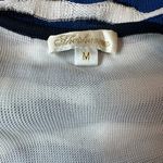 Shoshanna Blue White Stripe Tank Midi Dress MEDIUM Sheath Nautical Designer $395 Photo 4