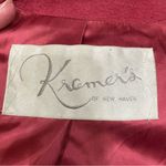 VTG 1950s Kramer’s of New Haven 100% wool luxury brand red coat / M / EUC Size M Photo 10