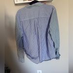 Solid & Striped  Blue and Green Striped Shirt Photo 3