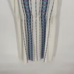 Loft  Cream Embroidered Empire Waist Spaghetti Strap Dress XL Photo 3