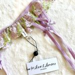 For Love & Lemons NWT  Lilac Rose Lace Hook Garter Belt - XXS Photo 3