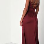 Lulus Burgundy Maxi Dress Photo 3