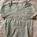 Athleta  Green Striped T-Shirt Size XS Photo 6