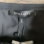 Dynamite  tube romper with jewel buttons in jet black Photo 3