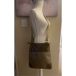 Brighton Gold Tone Leather Shoulder Bag Faux Croc Embossed Crossbody Photo 7