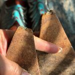 Para Raio Western Barn Hard To Find Brown,Teal Snake Skin Cowboy Boots, Size 7 Brown Photo 7