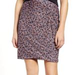 1. State Ditsy Drift Ruched Mini Skirt | Size S Photo 0