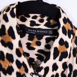 ZARA  Woman Cheetah Leopard Animal Print Pattern Collared Button Down Blouse Top Photo 1