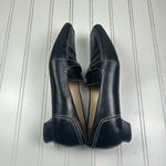 Saks 5th Avenue Saks Fifth Avenue Womenโs Black Leather Slip-On Loafers Size 5.5 Photo 6