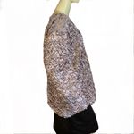 CACHET TAUPE & BLACK CRINKLED COCKTAIL TOP W/SEQUINS AND BLACK ROSETTE (3X) Brown Photo 3