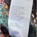 Anthropologie Maeve Flecked Metallic Striped Knit Sweater Vest Boho Retro Groovy Photo 7