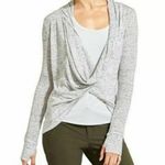 Athleta Top Gray Nep Infinity Hooded Long Sleeve Thumb Holes Yoga Women’s M Size M Photo 0